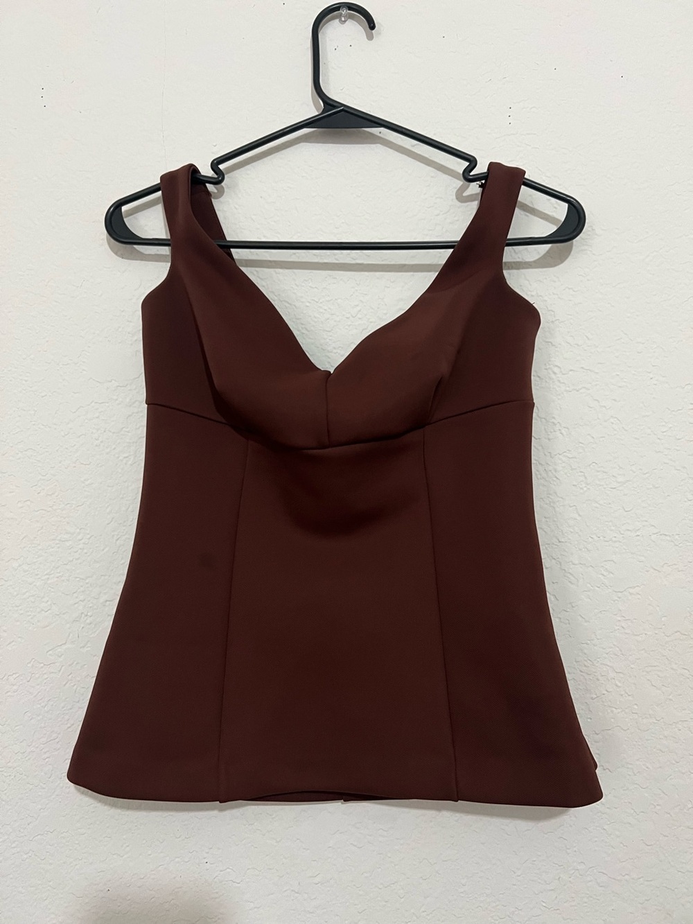 Zara Brown Sweetheart Top Size M